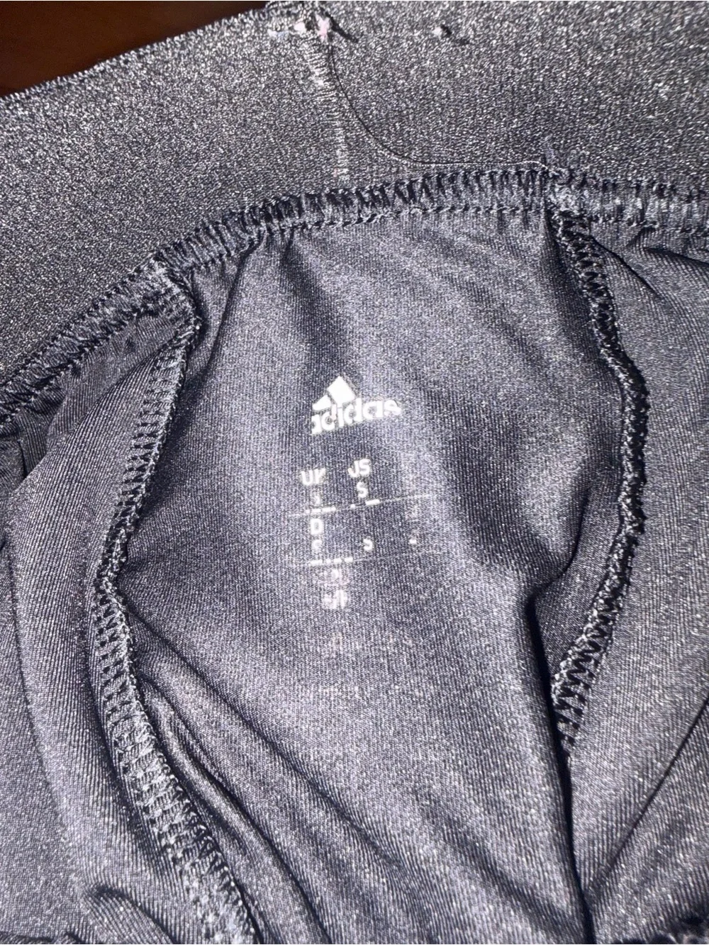 adidas Black Kids Athletic Compression Leggings